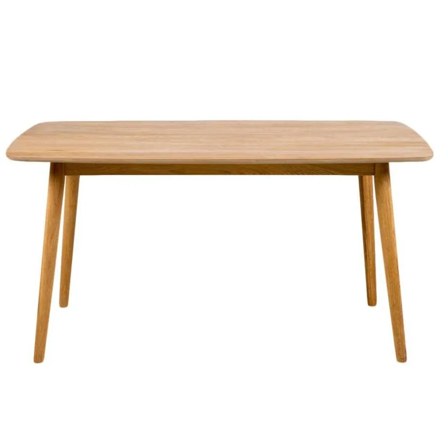 Leen Bakker Eetkamertafel Ulfborg - eikenkleur - 80x150x75,5 cm