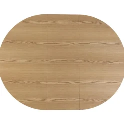 Giga Meubel Eettafel - Naturel - Uitschuifbaar - Ø120/160cm - Sivan