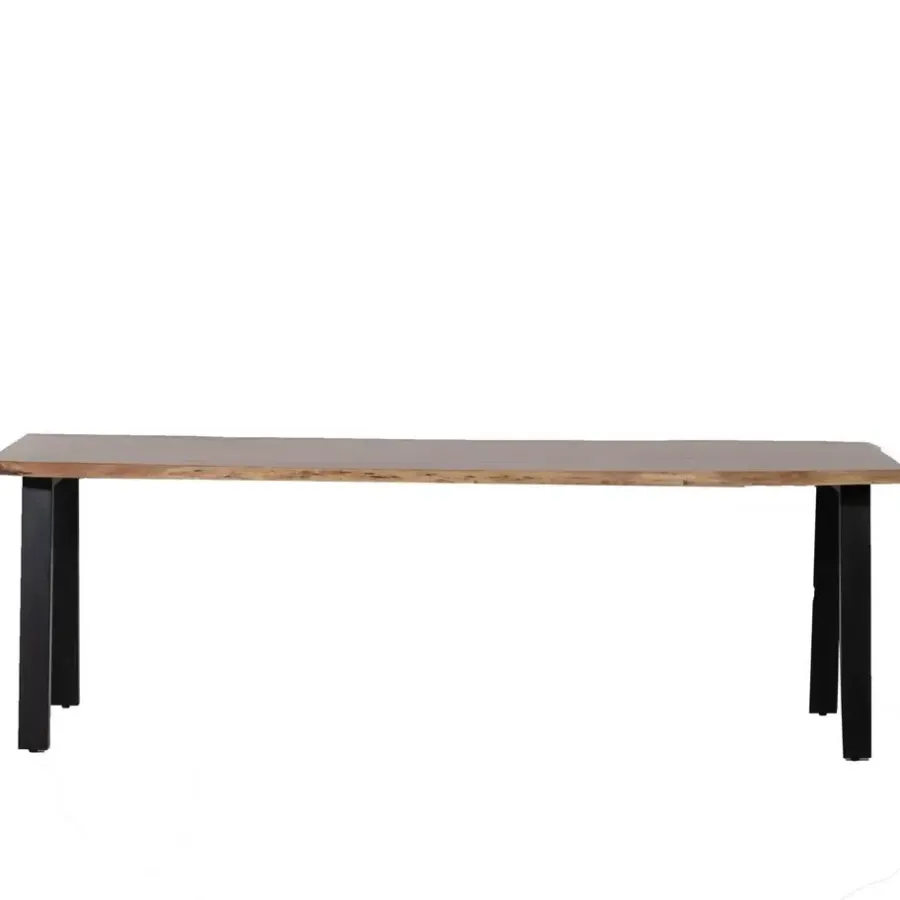 Giga Meubel Eettafel Acaciahout - Naturel - 160x90x77cm - Lars