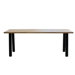 Giga Meubel Eettafel Acaciahout - Naturel - 160x90x77cm - Lars