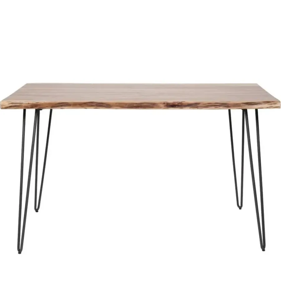 Giga Living Eettafel Acaciahout 130x70x77cm - Tafel Edge