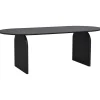 Ovale Eettafels-Leen Bakker Eettafel Bella - mokka - 75x180x100 cm