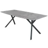 Rechthoekige Eettafels|Industriële Eettafels-Giga Living Eettafel Betonlook - 190x90x76cm