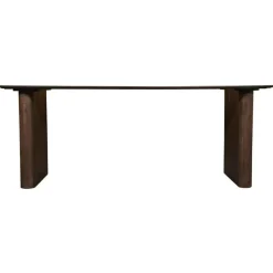 Giga Meubel Eettafel Deens Ovaal - Donkerbruin Mangohout - 200x100x75cm - Dai