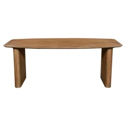 Ovale Eettafels-Giga Meubel Eettafel Deens Ovaal - Naturel Mangohout - 200x100x75cm - Dai