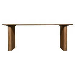 Ovale Eettafels-Giga Meubel Eettafel Deens Ovaal - Naturel Mangohout - 200x100x75cm - Dai