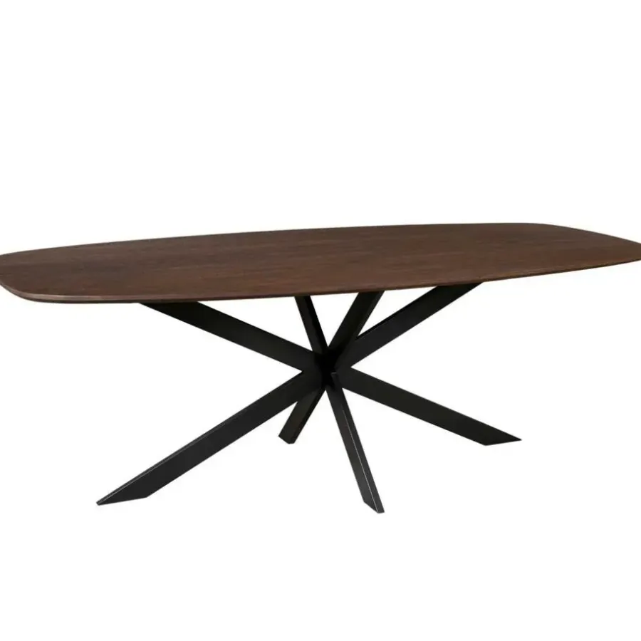 StarFurn Eettafel Deens Ovaal Bruin Hout - 240x110x76cm - Ferris