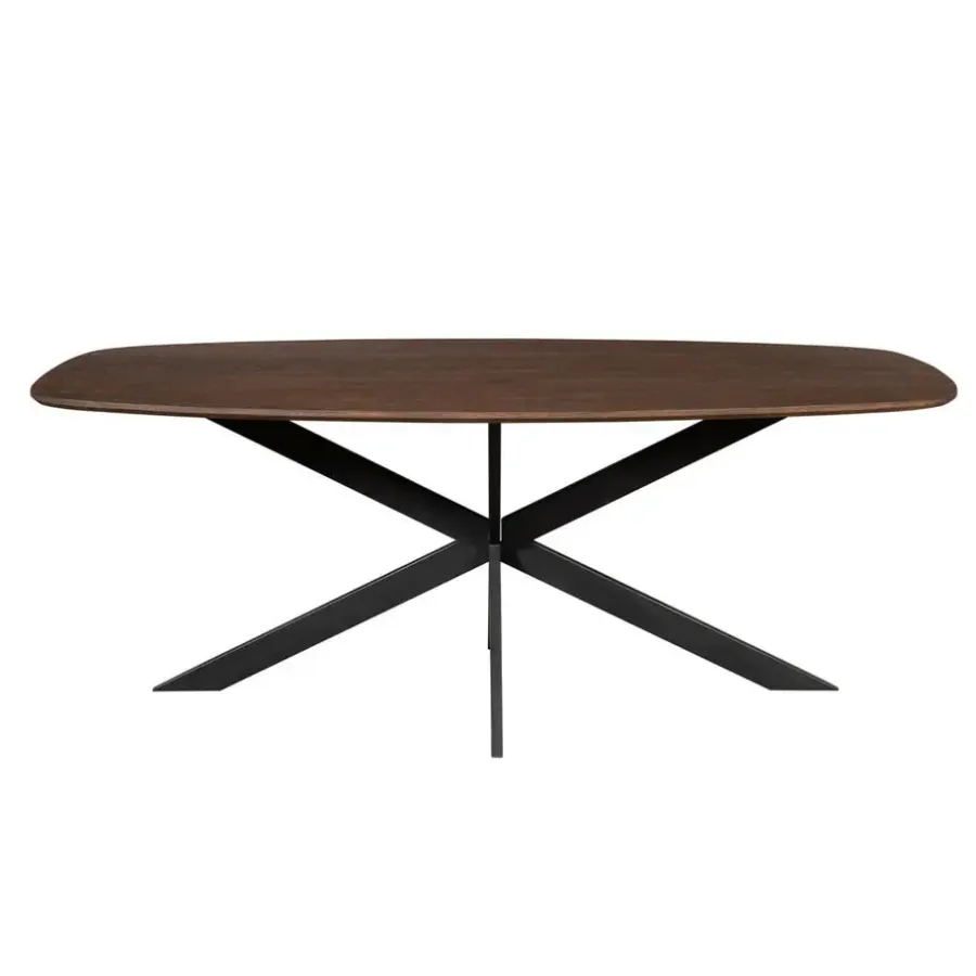 StarFurn Eettafel Deens Ovaal Bruin Hout - 180x90x76cm - Ferris