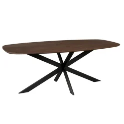StarFurn Eettafel Deens Ovaal Bruin Hout - 180x90x76cm - Ferris