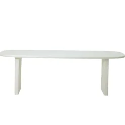 Giga Meubel Eettafel Deens Ovaal 200cm - Beige Beton - Gin