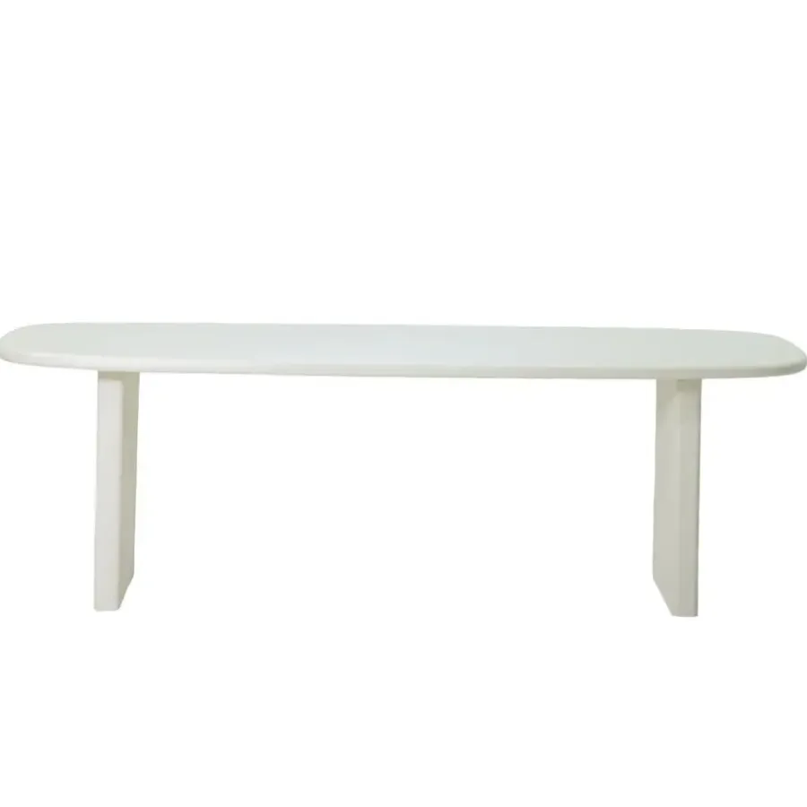 Giga Meubel Eettafel Deens Ovaal 200cm - Beige Beton - Gin