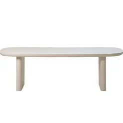 Ovale Eettafels-Giga Meubel Eettafel Deens Ovaal 240cm - Beige Betonlook - Maya