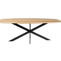 Houten Eettafels|Ovale Eettafels-StarFurn Eettafel Deens Ovaal Naturel Hout - 280x120x76cm - Ferris