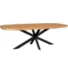 Ovale Eettafels-StarFurn Eettafel Deens Ovaal Naturel Hout - 280x120x76cm - Madison