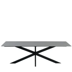 Dimehouse Eettafel Edin 170x90 cm marmerlook grijs - Stoneware - Grijs