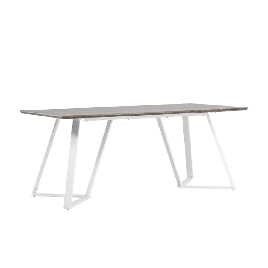 Fjôrd Eettafel Eiken Hout Wit - 180x90x75cm - Marina