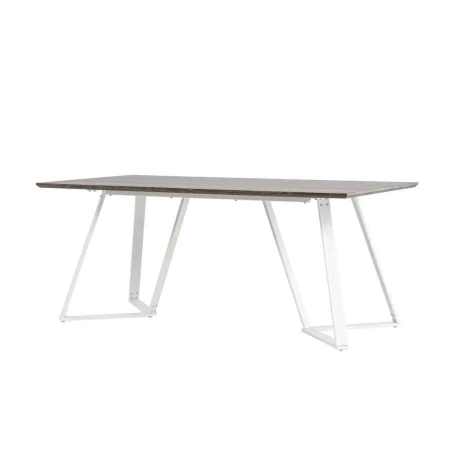 Fjôrd Eettafel Eiken Hout Wit - 180x90x75cm - Marina