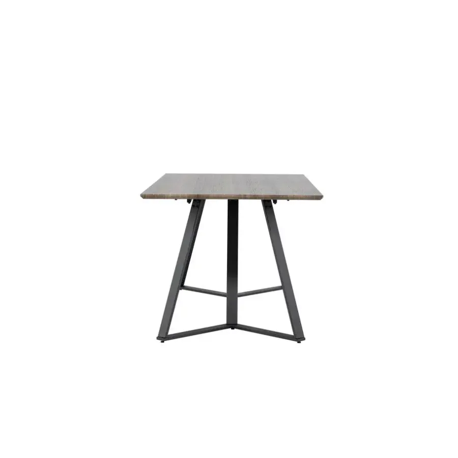 Rechthoekige Eettafels|Industriële Eettafels-Fjôrd Eettafel Eiken Hout Zwart - 180x90x75cm - Marina