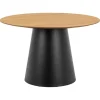 Houten Eettafels|Ronde Eettafels-Giga Living Eettafel Eiken Naturel - Rond 120x120x75cm - Skagen