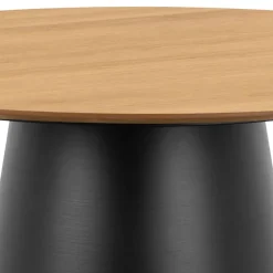 Houten Eettafels|Ronde Eettafels-Giga Living Eettafel Eiken Naturel - Rond 120x120x75cm - Skagen