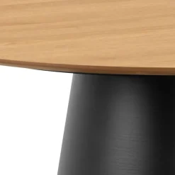 Houten Eettafels|Ronde Eettafels-Giga Living Eettafel Eiken Naturel - Rond 120x120x75cm - Skagen