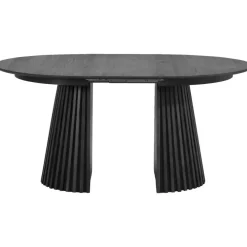 Ronde Eettafels-Leen Bakker Eettafel Irene - zwart - uitschuifbaar