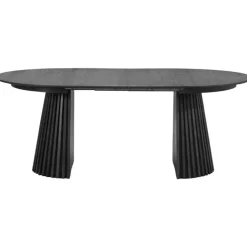 Ronde Eettafels-Leen Bakker Eettafel Irene - zwart - uitschuifbaar