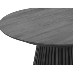 Ronde Eettafels-Leen Bakker Eettafel Irene - zwart - uitschuifbaar