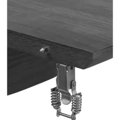 Ronde Eettafels-Leen Bakker Eettafel Irene - zwart - uitschuifbaar