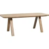 Leen Bakker Eettafel Mandy - mangohout - 75x220x94cm