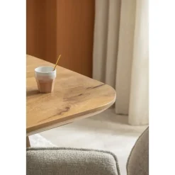 Leen Bakker Eettafel Mandy - mangohout - 75x220x94cm