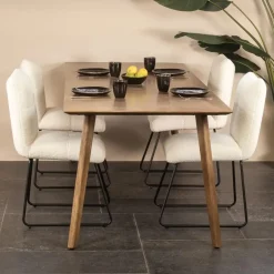 Giga Meubel Eettafel Mangohout - 200x90x76cm - Landelijk - Oslo