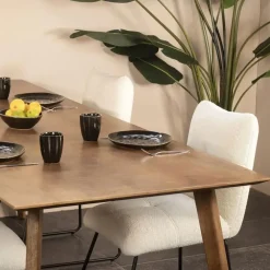 Giga Meubel Eettafel Mangohout - 200x90x76cm - Landelijk - Oslo