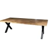 Giga Meubel Eettafel Mangohout - 300x100x76cm - Metaal - Duncan