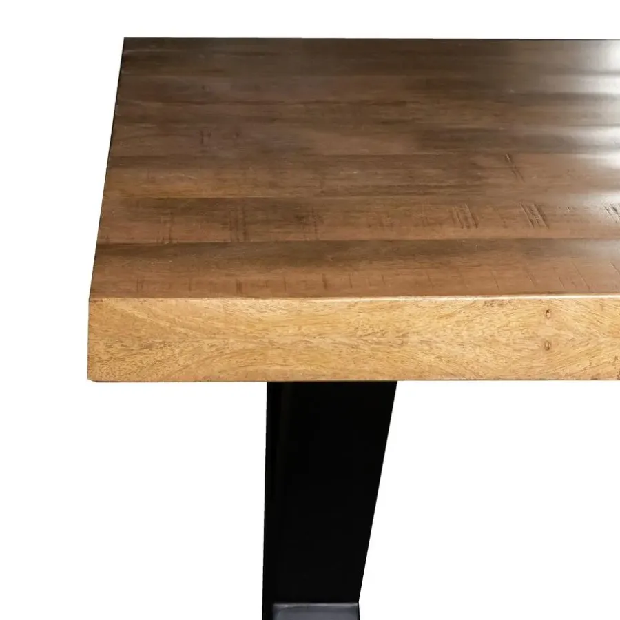 Giga Meubel Eettafel Mangohout - 300x100x76cm - Metaal - Duncan