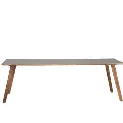 Giga Meubel Eettafel Naturel - 240x90x76cm - Mangohout - Tafel Oslo