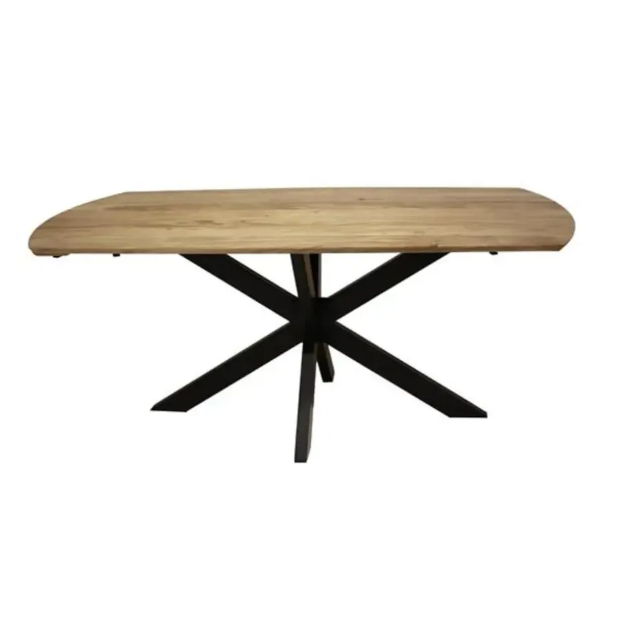 Giga Living Eettafel Naturel Acaciahout - 275x90x77cm - Extend