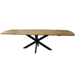 Giga Living Eettafel Naturel Acaciahout - 275x90x77cm - Extend