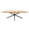 Giga Living Eettafel Naturel Eiken - 100x200x75cm - Spinpoot - Cesura