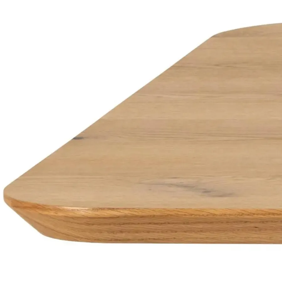 Giga Living Eettafel Naturel Eikenhout - 200x100x75cm - 6-8 personen - Dain