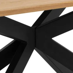 Giga Living Eettafel Naturel Eikenhout - 200x100x75cm - 6-8 personen - Dain