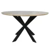 Houten Eettafels|Ronde Eettafels-StarFurn Eettafel Naturel Hout - 130x130x76cm - Ferris