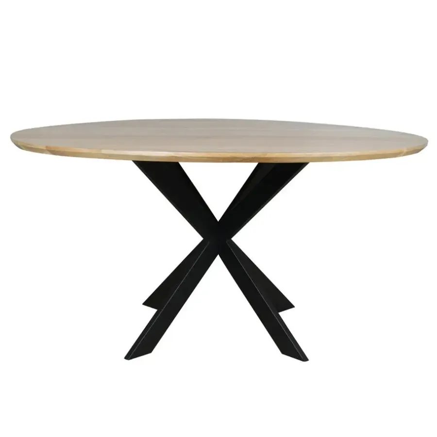 StarFurn Eettafel Naturel Hout - 110x110x76cm - Ferris