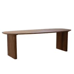 Ovale Eettafels-Giga Meubel Eettafel Naturel Mangohout - 4-6 Personen - 180x90x76cm - Aya