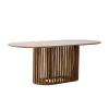 Giga Meubel Eettafel Naturel Mangohout - 250x110x76cm - 6-8 Personen - Ferran