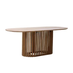 Giga Meubel Eettafel Naturel Mangohout - 250x110x76cm - 6-8 Personen - Ferran