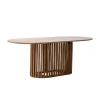 Giga Meubel Eettafel Naturel Mangohout - 200x110x76cm - 4-6 Personen - Ferran