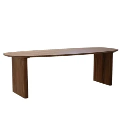 Houten Eettafels|Ovale Eettafels-Giga Meubel Eettafel Naturel Mangohout - 250x100x76cm - 6-8 Personen - Aya