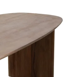 Houten Eettafels|Ovale Eettafels-Giga Meubel Eettafel Naturel Mangohout - 250x100x76cm - 6-8 Personen - Aya