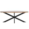 Giga Meubel Eettafel Ovaal - Visgraat - Hout - 240x100x78cm - Max